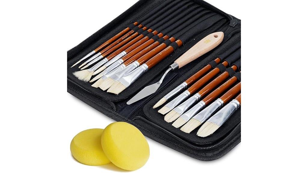 15 piece art brush set