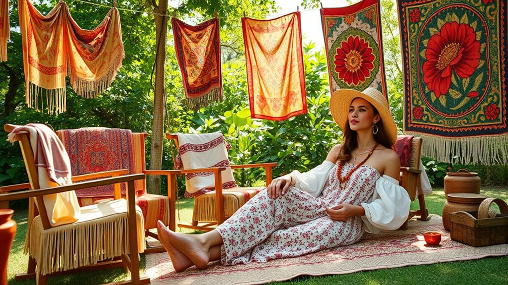 1960s hippie inspired global fashion