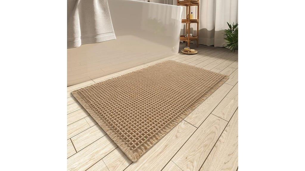 absorbent non slip bathroom rug