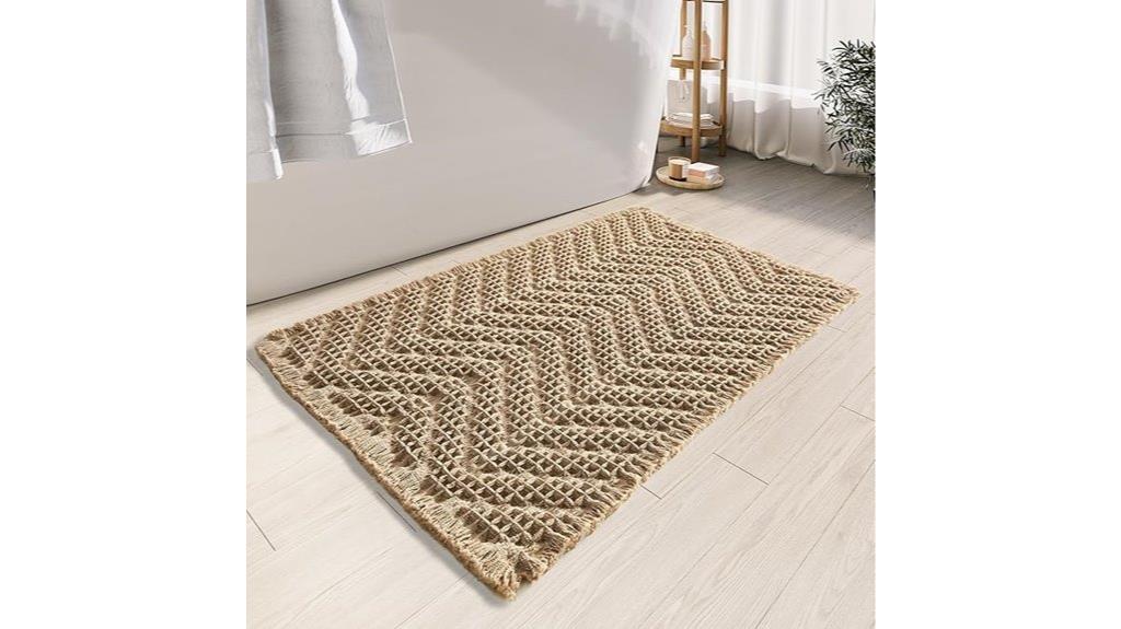 absorbent non slip bathroom rug