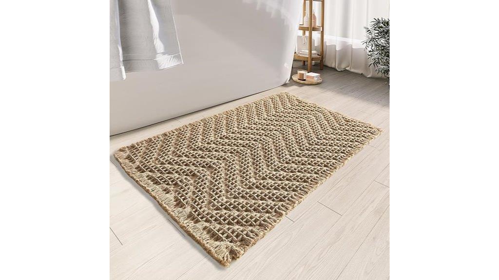 absorbent non slip bathroom rug