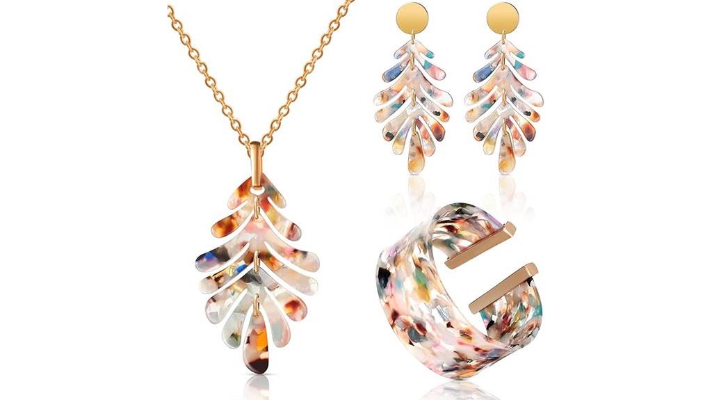 acrylic women s jewelry set
