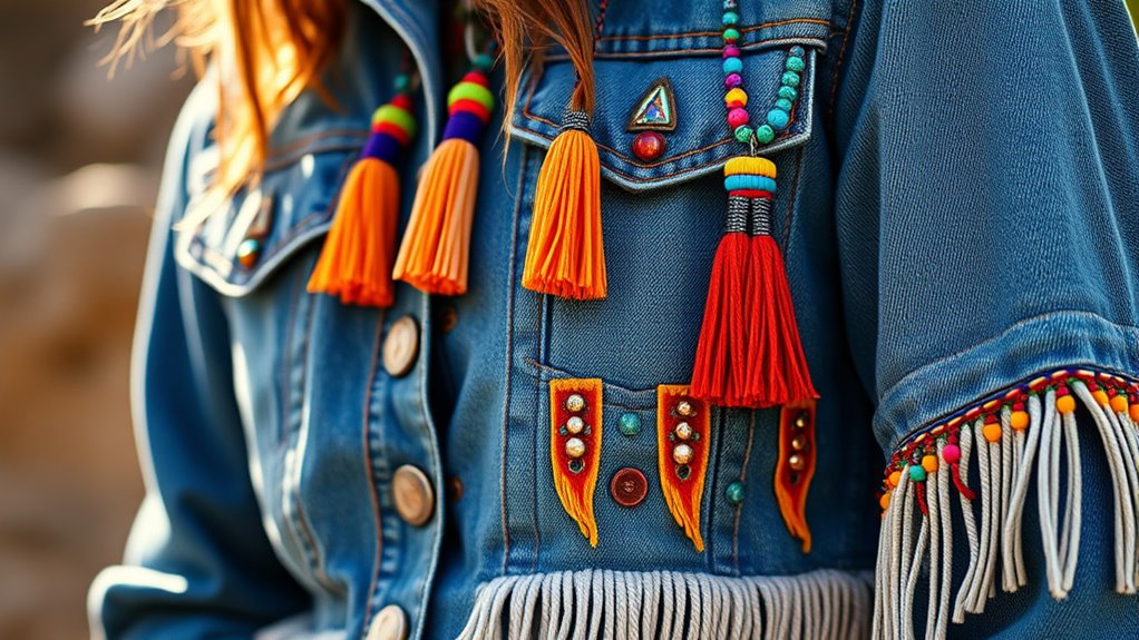 add tassels beads fringe