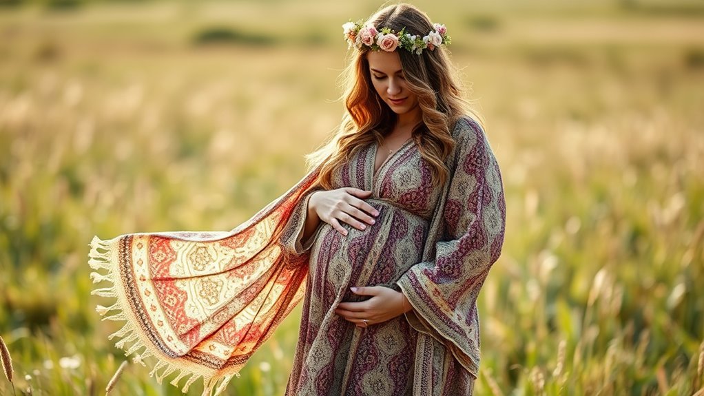 adjustable breathable boho maternity