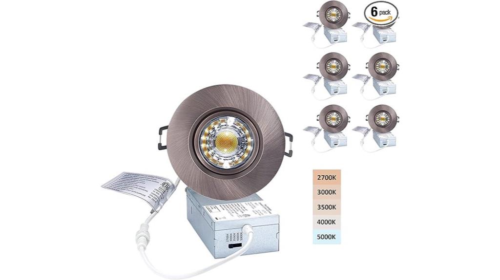 adjustable cct recessed light