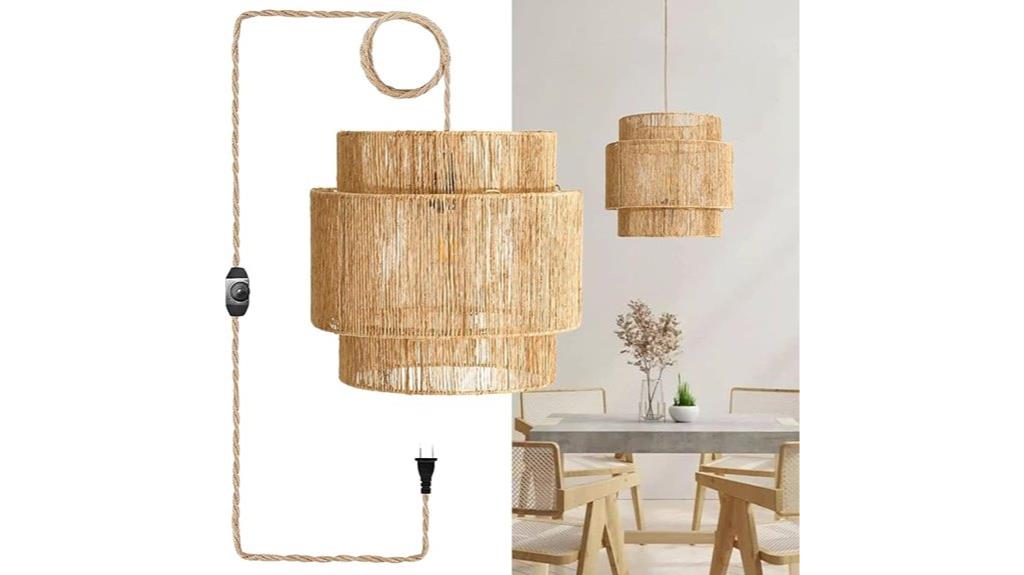 adjustable cord pendant light