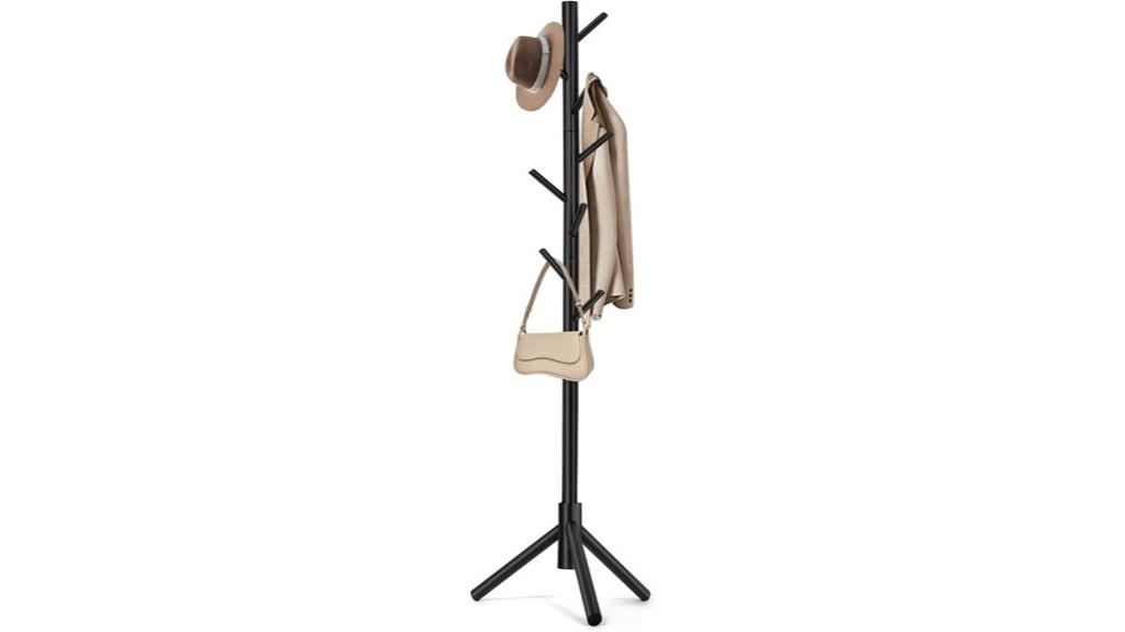 adjustable freestanding coat rack