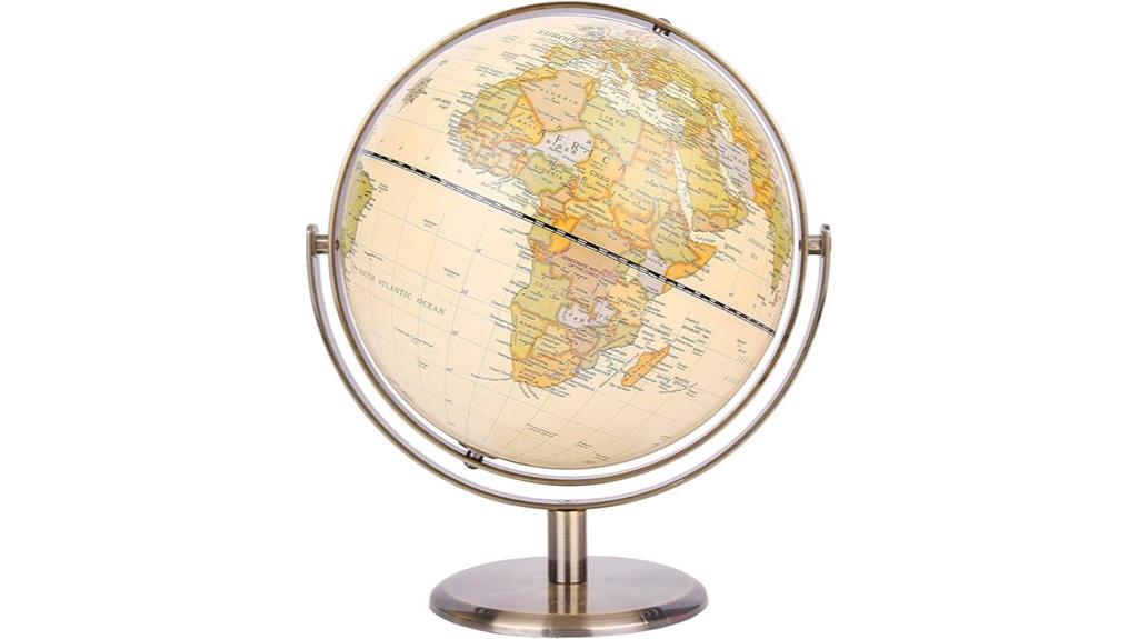 adjustable globe with metal stand
