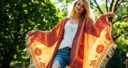 affordable boho kimono layering