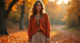 autumn boho cozy layers