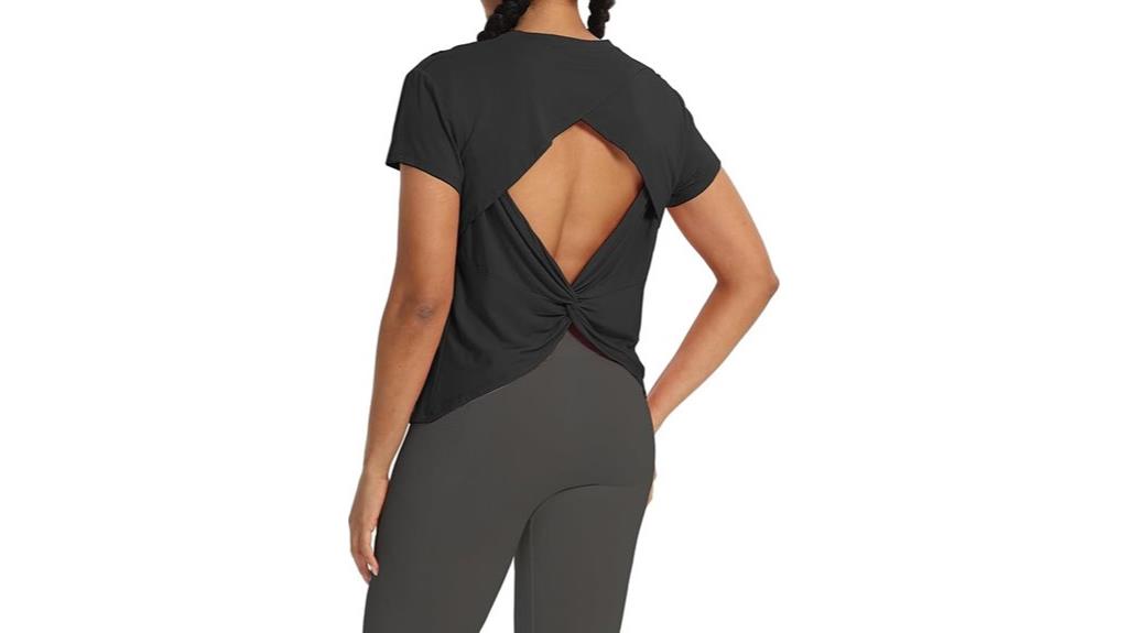 backless women s athletic shirts