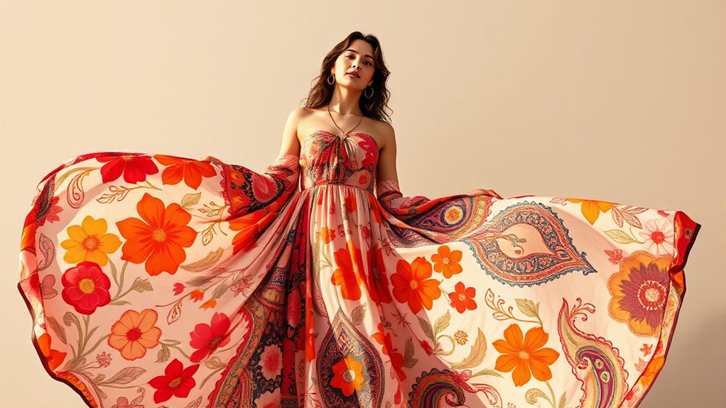 balanced boho print coordination