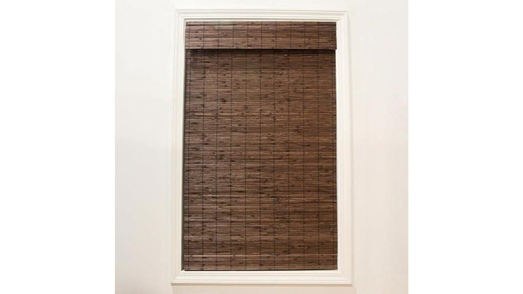bamboo cordless roman shades