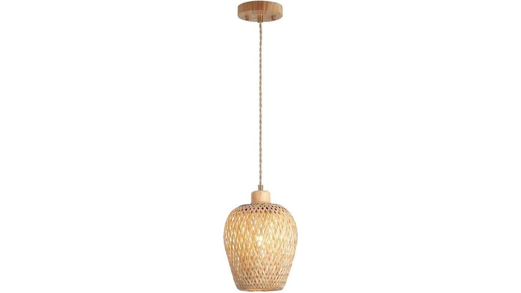 bamboo pendant ceiling light