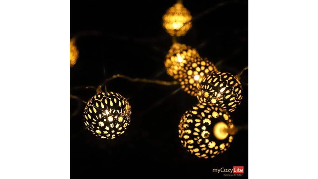 battery operated golden globe lights