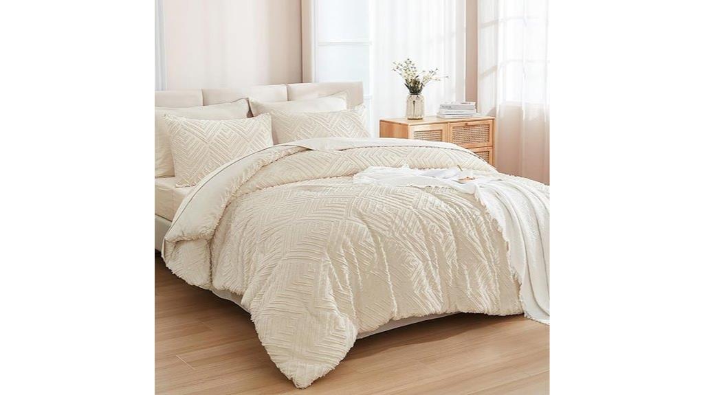 beige comforter set with sheets