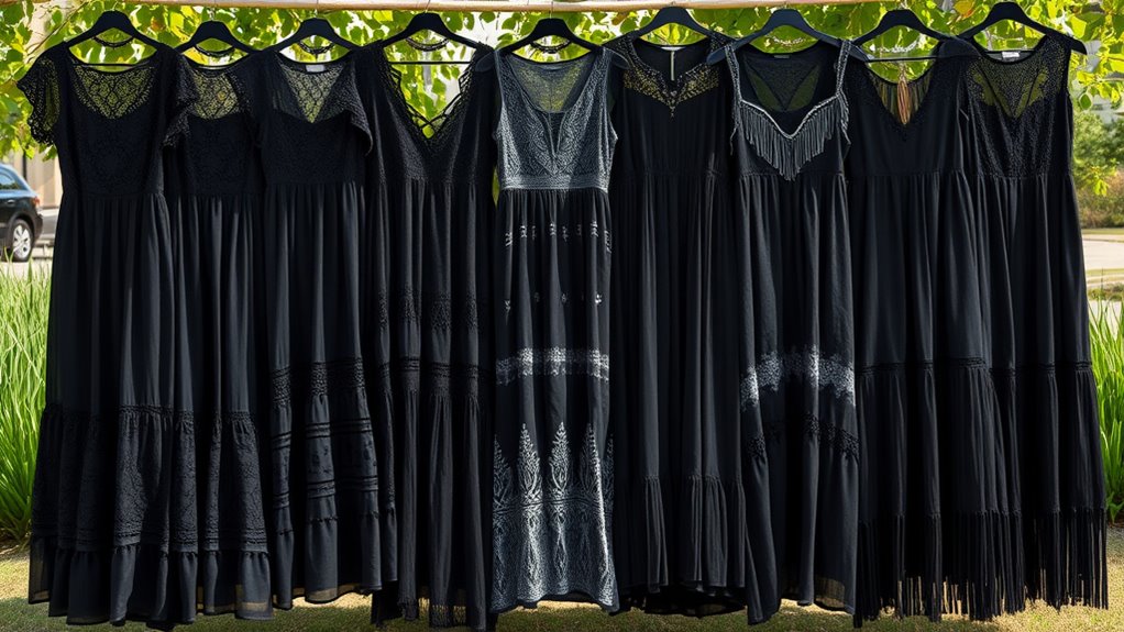 black bohemian dress guide