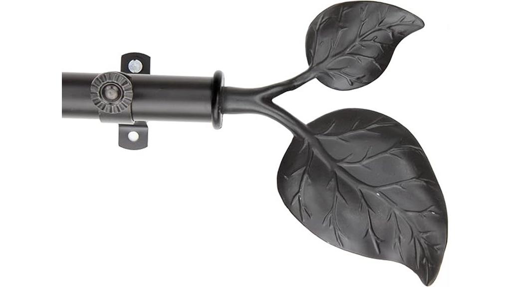 black curtain rod 48 84