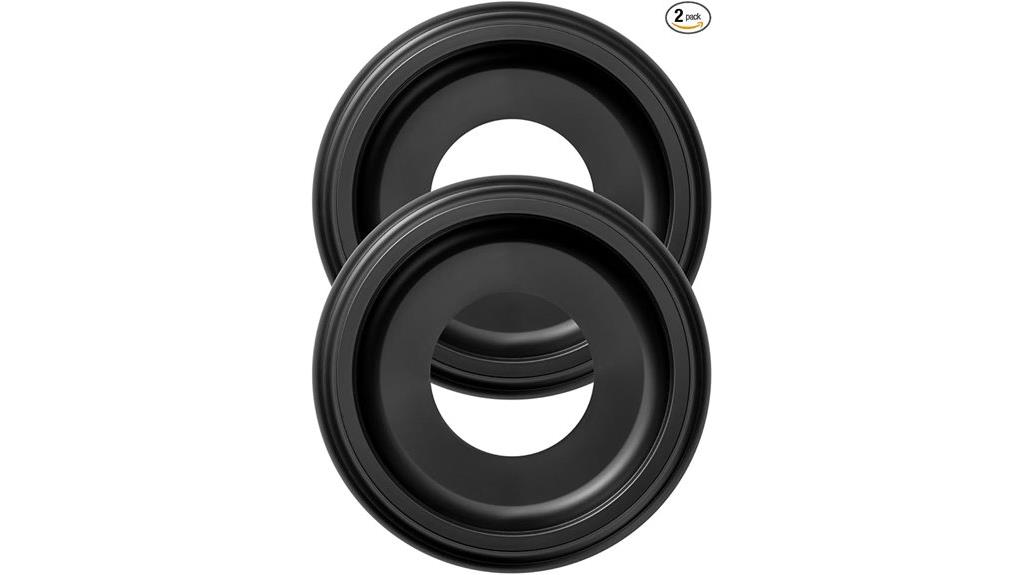 black nylon ceiling medallions