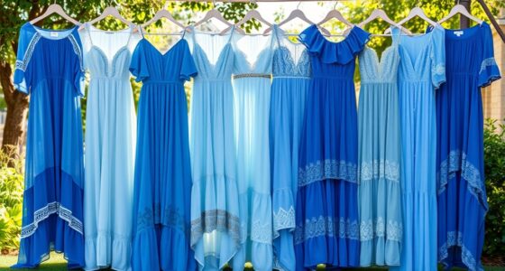 blue boho wedding dresses