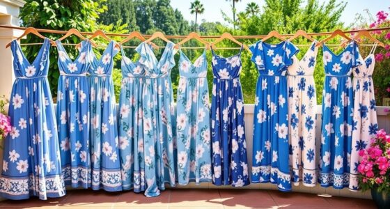 blue floral maxi dresses