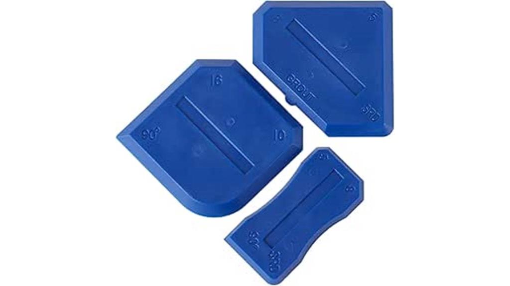 blue silicone caulking tools