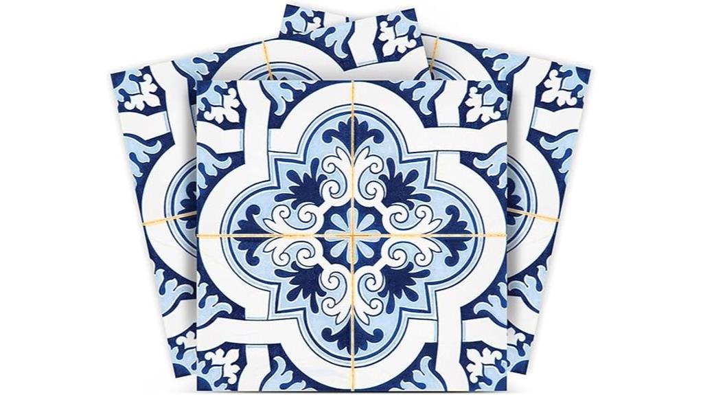 blue talavera tile decals