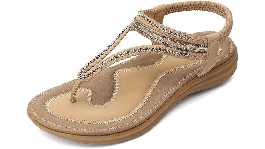 bohemian back strap sandals