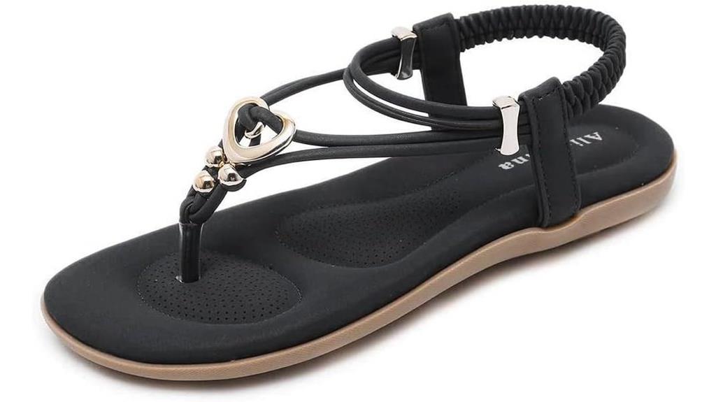 bohemian beaded ankle sandals