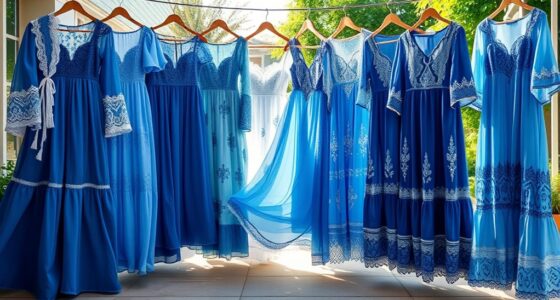 bohemian blue dress collection