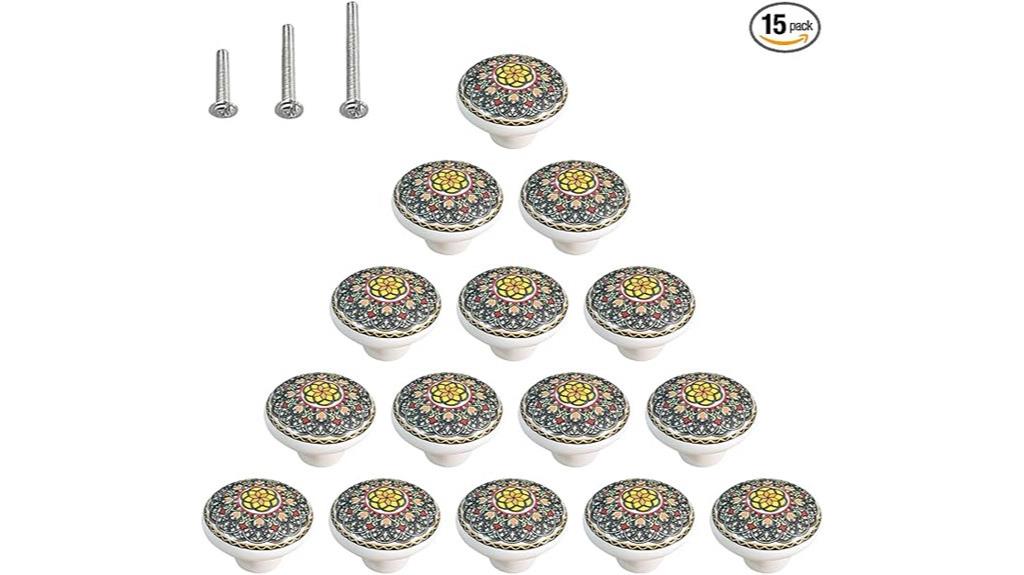 bohemian ceramic cabinet knobs