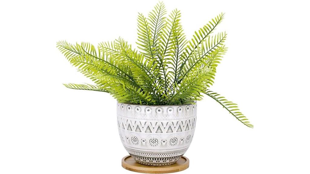 bohemian ceramic plant pot
