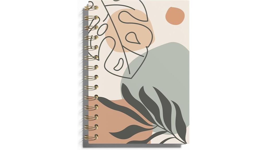 bohemian floral journal design