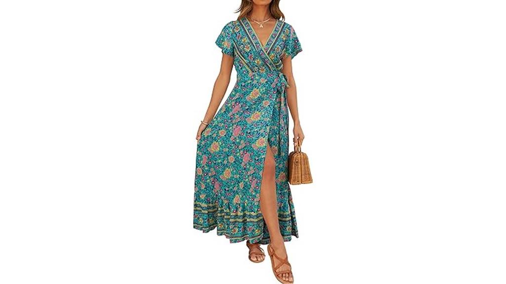 bohemian floral maxi dress
