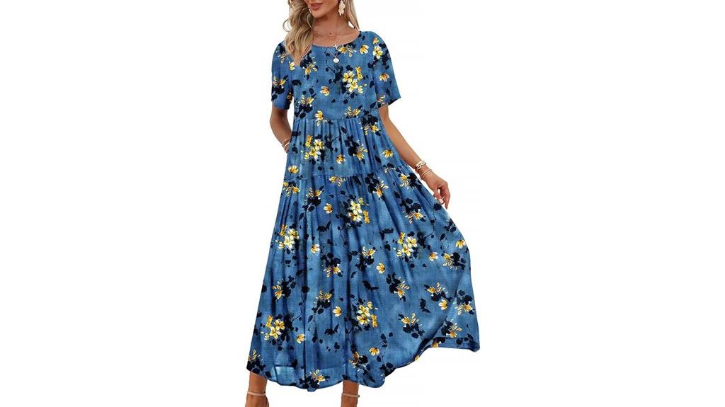 bohemian floral maxi dress