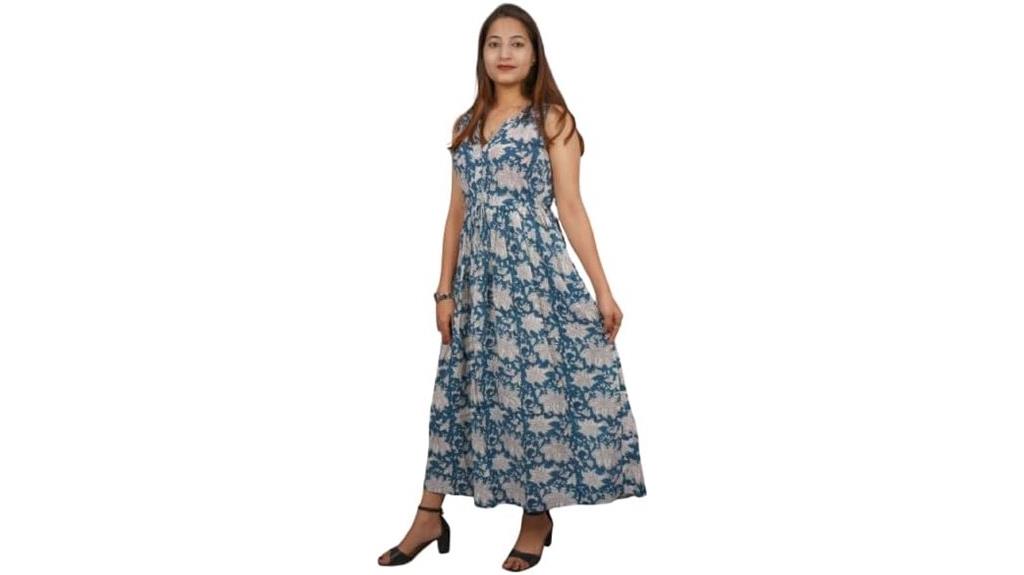 bohemian floral maxi dress