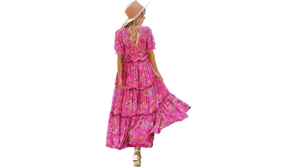 bohemian floral maxi dress