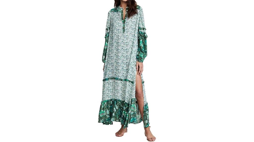 bohemian floral maxi dress