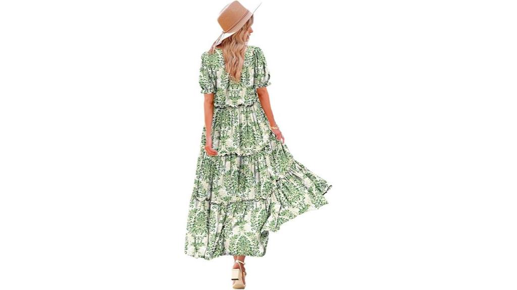 bohemian floral maxi dress