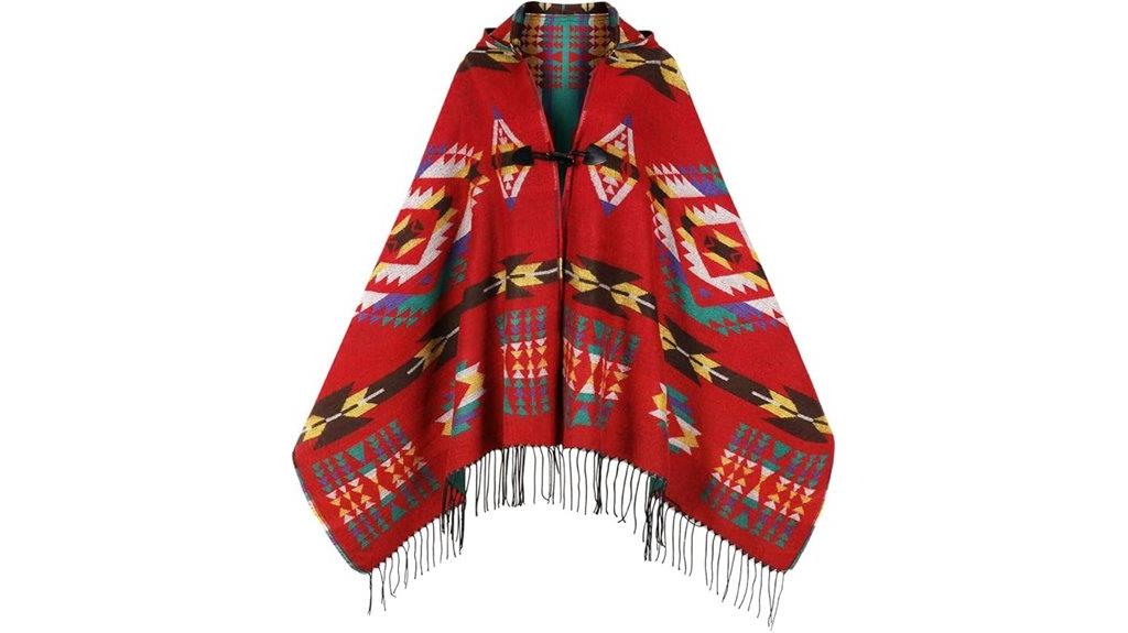 bohemian fringe poncho