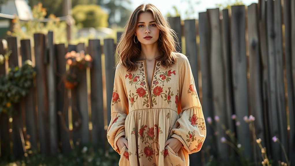 bohemian long sleeve dresses