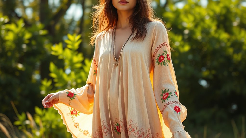 bohemian long sleeve dresses