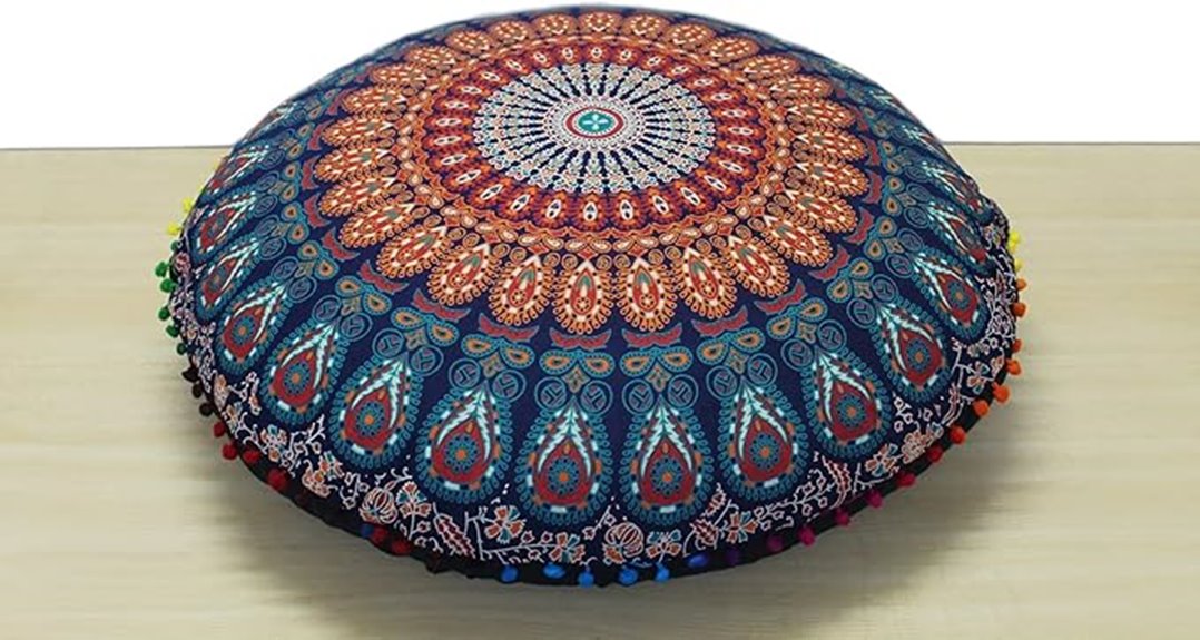bohemian mandala floor pillow