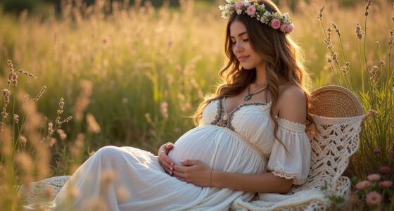 bohemian maternity comfort style