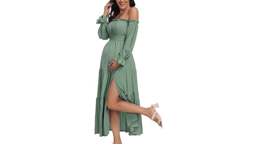 bohemian maternity dress style