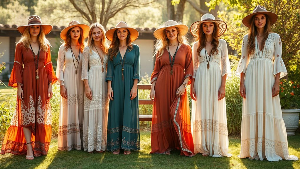 bohemian maxi dress collection