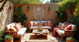 bohemian outdoor living decor