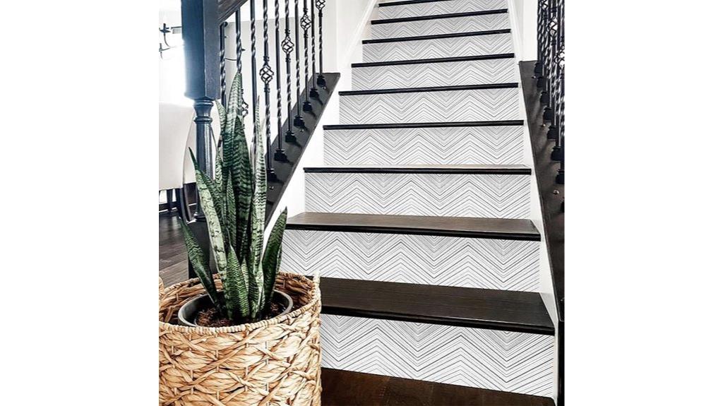 bohemian stair riser decals
