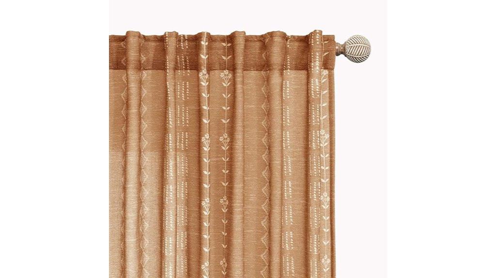 bohemian style curtain set