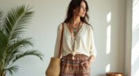 bohemian style office attire